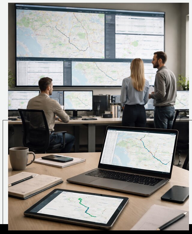 Трекинг грузов и Fleet Management, мониторинг автопарка в Курчатове