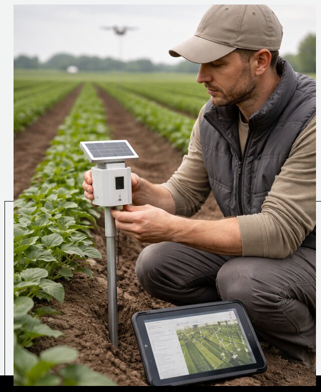 IoT мониторинг сельскохозяйственных полей и контроля в Курчатове