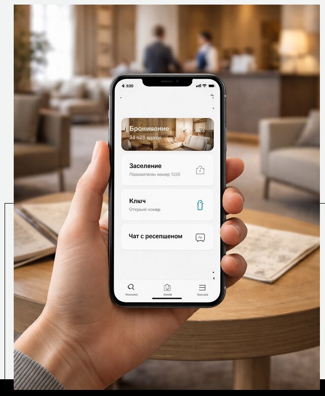 Мобильное приложение для гостей отеля в Курчатове, управление сервисом